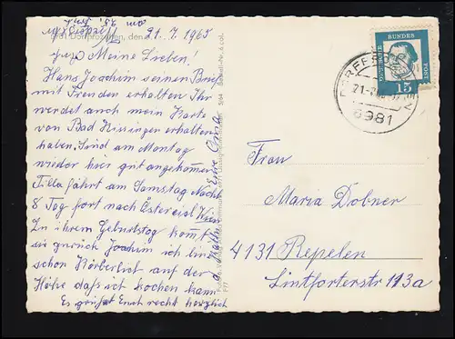 AK Salutation de 6981 protètes de village / Main avec 6 images, 21.7.1965