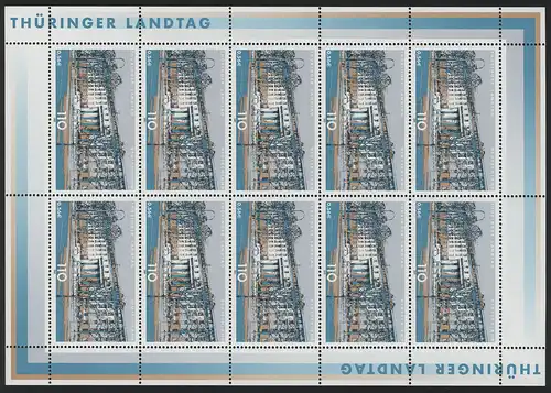 2213 Parlamente Thüringer Landtag Erfurt - 10er-Bogen **