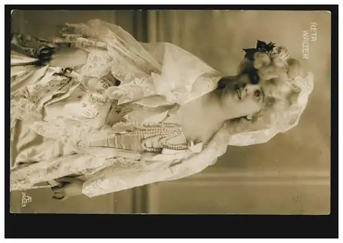 Künstler-AK Opernsängerin Reta Walter, CREFELD 6.2.1907