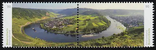 3225-3226 Boucle de Moselle panoramique à Kröv, en colle à l'eau, **