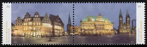 3083-3084 Panorama Bremer Marktplatz, Reimpression, **