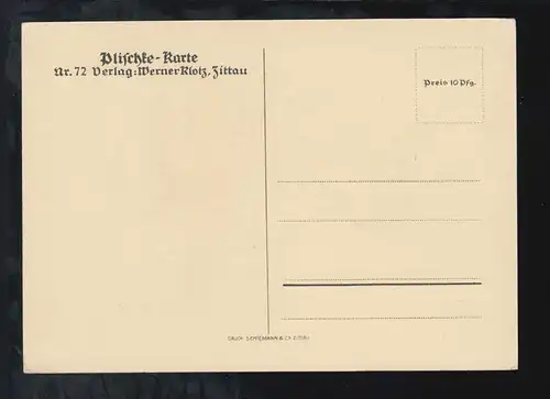 AK Georg Plischke: Dansant Elfes Nain avec flûte, utilisé