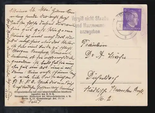 Ciseaux-AK Artiste paralysée: Trois Elfes jouants, KÖLN 1932