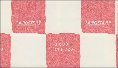 Suisse Carnets de marques 0-106, Marques d'honneur ornements, autocollants, 1996, **