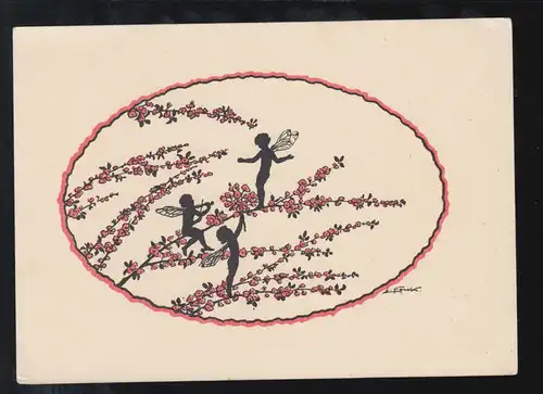 Ciseaux-AK artiste paralysée: Trois anges musique elfe violon, inutilisé