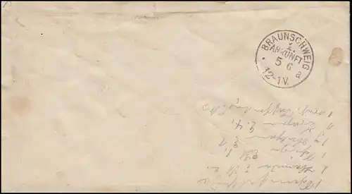 41 Sale Reich 10 Pfennig Lettre BURG REG.BEZ. MAGDEBURG 4.6.83 vers BRAUNSCHWEIG