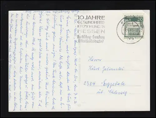 Ciseaux-AK Georg Plischke: Lapin de Pâques Angel avec le fœtus, KASSEL 1971