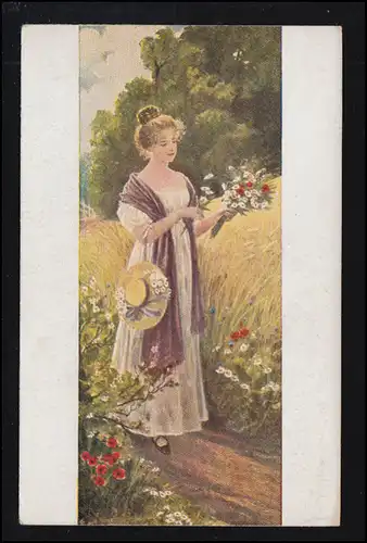 Artiste-AK W. Röhling: Fleurs d'été, maison d 'édition Gustav Liersch Berlin, non utilisé