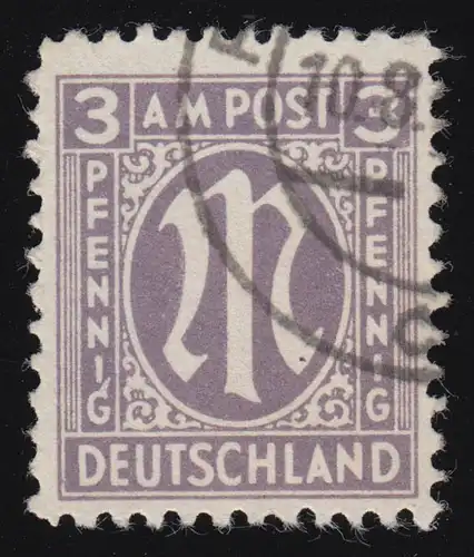 17I AM-Post 3 Pf avec PLF G dans le PFENNIG gauche prolongée vers le haut, tamponné