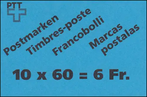 Schweiz Markenheftchen 0-94, Bergseen: Lac de Tanay 1993, **