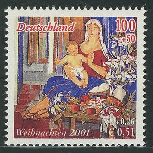 2226 Weihnachten 100+50 Pf / 0,51+0,26 Euro, postfrisch **