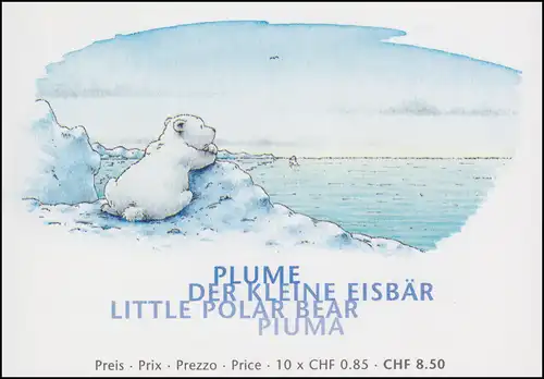 Schweiz Markenheftchen 0-153 Kinderbuchfigur Der kleine Eisbär 2008, **