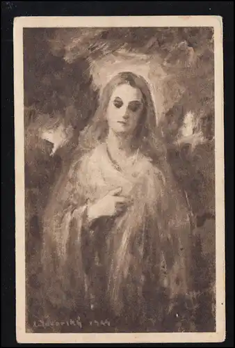 AK Maria - peint en 1944, édition à Bratislava 1946, non utilisé