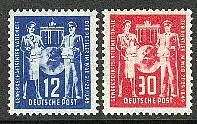 243-244 Postgewerkschaft 1949, Satz postfrisch **