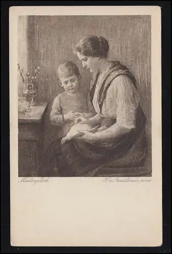 Künstler-AK Friedländer: Mutterglück, Wiener Künstlergrüße, ungebraucht