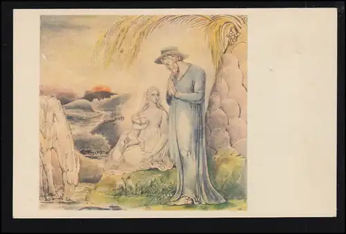 Künstler-AK William Blake: Die Flucht aus Ägypten, ungebraucht