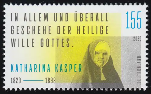 3548 Fondatrice de l'Ordre Sainte Catherine Kasper, ** post-fraîchissement