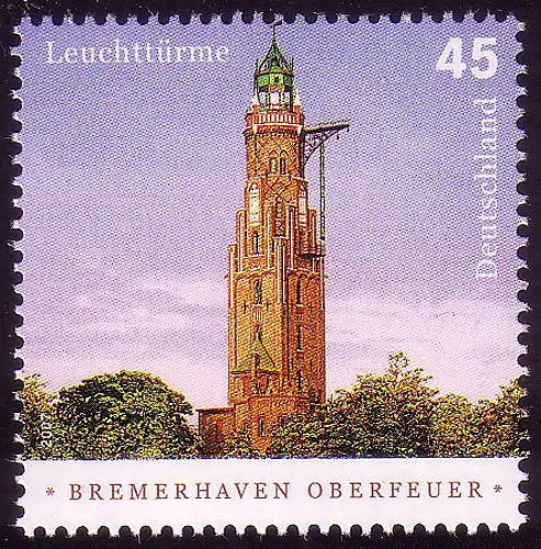 2612 Leuchttürme 45 C Bremerhaven Oberfeuer, postfrisch **