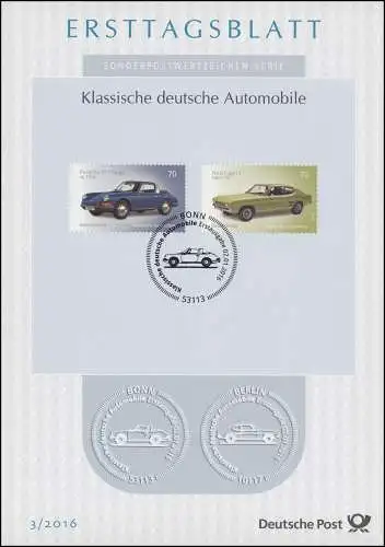 ETB 03/2016 Automobile, Porsche Targa, Ford Capri