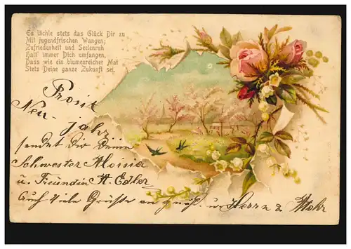 Lyrique AK paysage de printemps approprié poème mai désir bonheur, couru