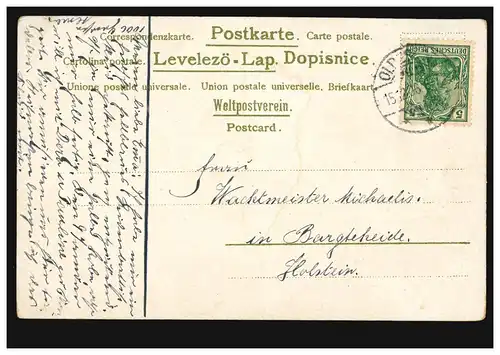 Lyrique AK N'oubliez pas, temps poème joie douleur, ORDESLOE 15.12.1906