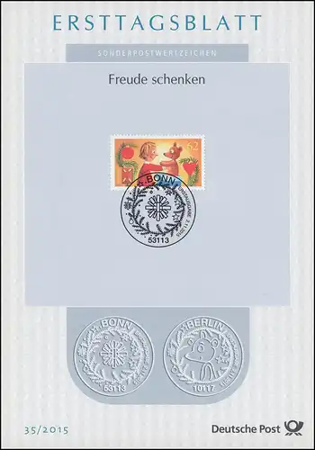 ETB 35/2015 Donner plaisir à l'enfant avec l 'ours en peluche