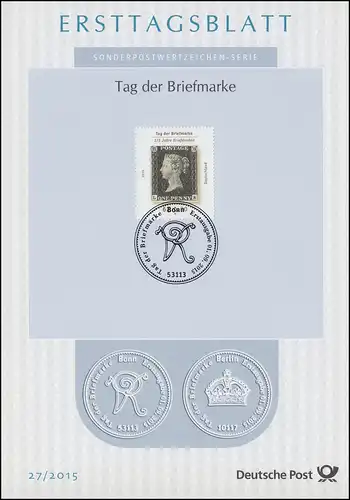 ETB 27/2015 Tag der Briefmarke, "One Penny" 