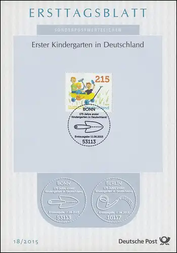 ETB 18/2015 Premier jardin d'enfants en Allemagne, Bad Blankenburg