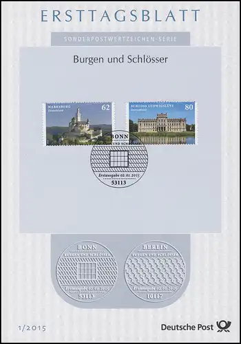 ETB 01/2015 Marksburg, Schloß Ludwigslust