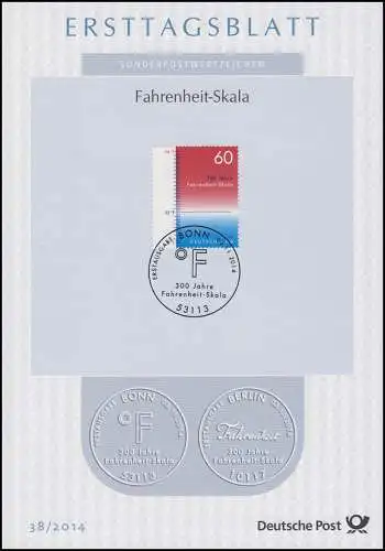 ETB 38/2014 échelle de Fahrenheit