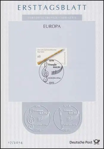 ETB 17/2014 EUROPA, Klarinette