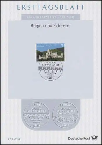 ETB 02/2014 Burgen und Schlösser, Stolzenfels