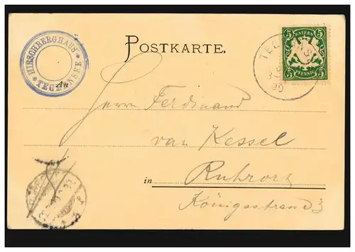 Lyrik-AK Frau in bayerischer Tracht, Gedicht Auf de Bergla ..., TEGERNSEE 1899