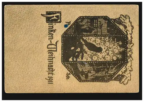 Noyau de pinier animal-AK 1911, BERLIN NW 87 i 23.11.1911