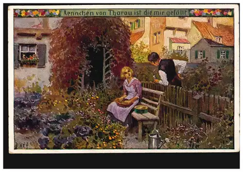 AK Carte des chansons populaires Paul Hey: Des épis de Tarau est ce que j'aime