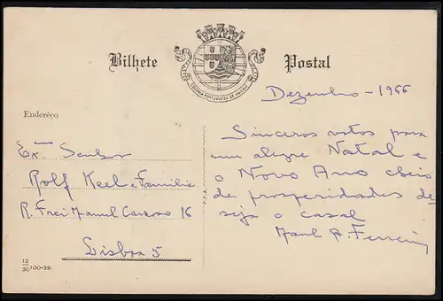 Künstler-AK Schiff aus Briefmarkenteilen, beschriftet