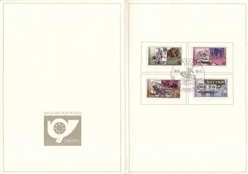 3354-3357 Postverbindung 1990, amtliches ETB 4/1990
