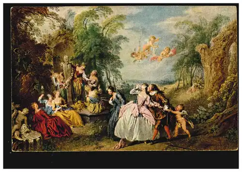 AK J.B.J. Père: Blindekuhspiel, édition L. &.P., couru 8.4.1921