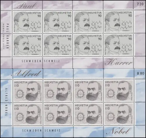 1623-1624 Prix Nobel Karrer et Nobel 1997, Petit arc **