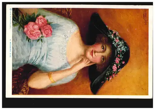 AK Artiste Eva moderne 1912 à New York, édition A.R.&C.i.B., non utilisée