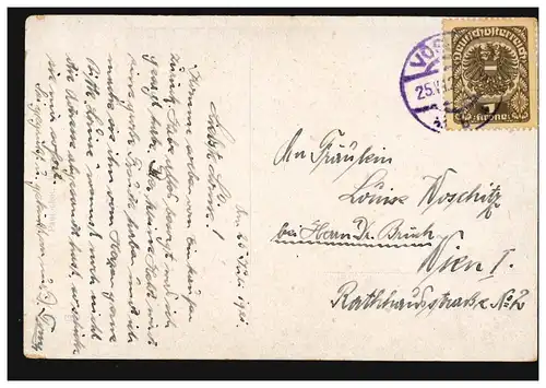 AK Hans Zatzka: Waldnymphen, couru 25.7.1921