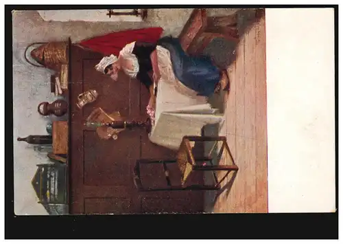 AK Artiste Tolnay: Un angle silencieux - La lecture, couru 1918