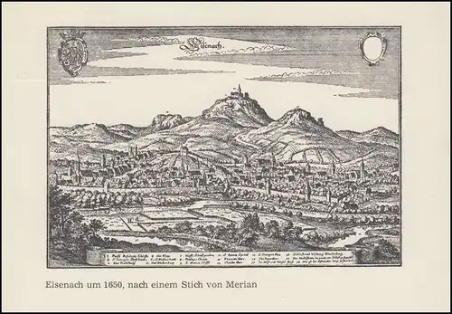 PP 11/12 Ulbricht 5+5 Pf Ausstellung Wartburg - Eisenach um 1650, **