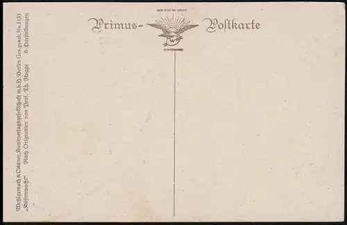 AK Artiste Prof. Th. Rogge: Garde côtière, carte postale Primus, inutilisé