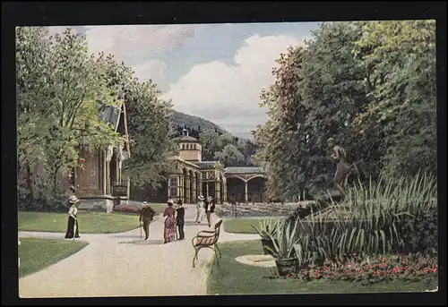 Wiedemann's Künstlerkarte: Bad Wildungen Die Georg-Viktor-Quelle, ungebraucht