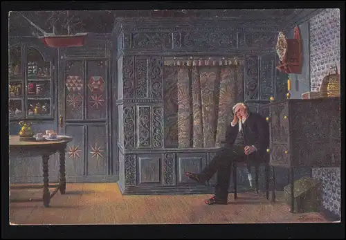 Künstler-AK F. Korwan: Friesisches Interieur, Verlag Künstler-Gilde, ungebraucht