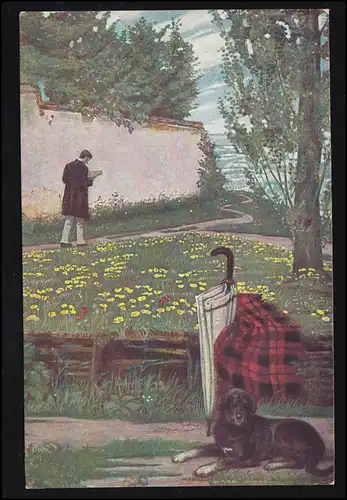 Künstler-AK Theo Winter: Der Herr Professor, Moderne Meister Berlin, ungebraucht