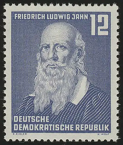 317 YII Friedrich Ludwig Jahn PAPIER BLANC **