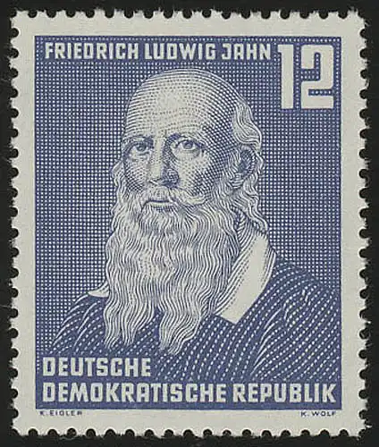 317 YII Friedrich Ludwig Jahn WEISSES PAPIER **