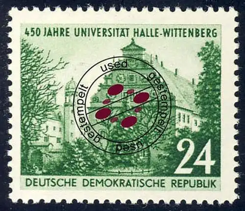 318 Universität Halle-Wittenberg O gestempelt